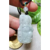 天然翡翠 關公項鍊 關聖帝君項鍊  小玉墜 項鍊 。優惠價出（送綁項鍊線）