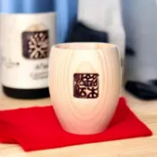 現貨 日本製 銘木檜 扁柏圓木清酒杯 |  酒杯 酒盅 小酒杯 清酒杯 木杯 木質杯子 純米酒 溫清酒 枡杯 富士通販