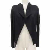 【DOKODEMO】成色極佳 ▲ 三宅一生PLEATS PLEASE 21SS PP11-JO123 褶襉上衣外套開襟衫 黑色 3碼 日本製造 正品 女款