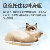 萌寵特賣🏝免鑽孔懸掛式貓咪吊床 - 吸盤設計窗邊貓窩，陽台貓咪曬太陽的理想選擇，讓你的寵物享受舒適的掛窩體驗！（免運）