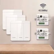 【遙控專區】433智能無線遙控開關家用改雙控多控免布線遠程控制隨意貼