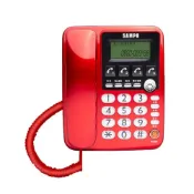 (店+)【SAMPO 聲寶】四鍵記憶有線電話 HT-W2201L｜有線電話 來電顯示電話 家用電話 辦公室電話 免持通話 大字鍵