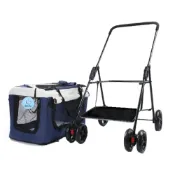 (店+)【Bello】D1可分離式 中小型犬適用寵物推車BL09(可折疊收納/承重20kg/捷運可/柴犬柯基土狗貓適用)