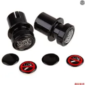 點煙器插座蓋 2 件帶 6 個可更換貼紙的通用防水防塵插頭,適用於汽車電源端口插座,防止兒童觸電