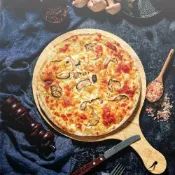 (店+)【說蔬人】白醬野菇松露披薩🍕薄片✨奶素❤️素食披薩/白醬披薩/松露披薩/pizza/披薩/素食冷凍披薩/素食PIZZA