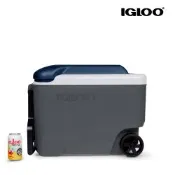 IGLOO MAXCOLD 系列五日鮮40QT 拉桿冰桶 34226【深灰色-深藍色蓋】