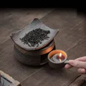 ✈速出貨🔥陶瓷烤茶爐家用小型茶葉提香器茶道醒茶器烘茶炒茶器可用蠟燭炭燒h54l