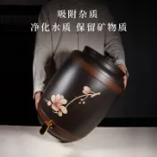 🎉🎉【訂金】雲南建水紫陶水缸家用大號陶瓷水龍頭儲水罐茶水缸抽水式凈水缸