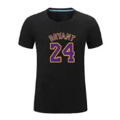 科比Kobe Bryant黑曼巴湖人24號籃球純棉短袖T恤男女半袖衣服夏潮  露天拍賣