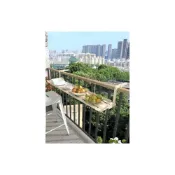 (店+)鐵藝陽台吧台桌 欄杆掛桌 休閑小桌 護欄懸挂桌 防鏽防晒茶桌 露台餐桌