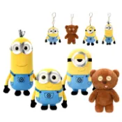 ⭐現貨⭐小小兵 神偷奶爸 Minions 小黃人 毛絨吊飾 娃娃 玩偶 吊飾 毛絨公仔 掛件 掛飾