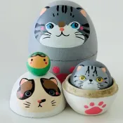 【客製化禮物】4層套裝 寵物/ 情侶/ 家庭紀念 俄羅斯娃娃