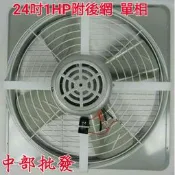 『中部批發』附後網 24吋 1HP 強力型工業排風機 吸排 通風機 窗型抽風機 電風扇 工業用排風機 強力扇 吸排扇