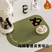 【台灣新店福利價統編】Ω吸水桌墊Ω 小眾律動復古廚房檯面 瀝水墊 咖啡機桌面吧檯 吸水墊 茶 杯墊 碗盤餐墊