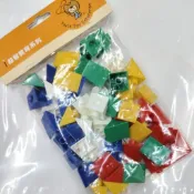 《玩具百寶箱》USL遊思樂益智教具-三角形連接塊(5色,50pcs) 三角形連接方塊 台灣製