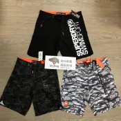 跩狗嚴選 極度乾燥 Superdry 沙灘褲 泳褲 衝浪褲 海灘褲 短褲 黑色 反光 迷彩 灰迷彩 運動褲 快乾 衝浪