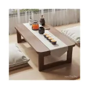 (店+)【免組裝】實木折疊茶几 飄窗茶桌 小茶臺 學習電腦矮桌 和室桌 折疊木桌