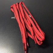 PG2  6mm 橢圓黑紅黑  sabrina 1配色半圓鞋帶