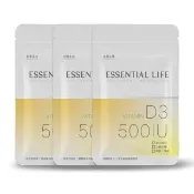 【世華生技】維他命D3 30日份3袋組(30顆/袋 軟膠囊 脂溶性 促進鈣吸收 骨骼健康)