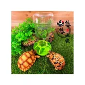 (店+)【YOYO 悠悠水族】悠悠兩棲爬蟲特寵 幼龜自動補水盆 幼鳥學吃 鸚鵡水杯 兩棲爬蟲 盧丁雞 陸龜 赫曼 蘇卡達 豹龜  鸚鵡用品專區
