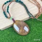 【晶星】 天然樹化玉項鍊 附盒 樹化玉 吊墜 墜子 項鍊 原礦 礦石 水晶 天然 飾品 開運飾品 招財 淨化 消磁 開運