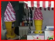 冰淇淋壓花機 霜淇淋壓花機 成型機 霜淇淋機 膠囊冰淇淋機(也可以當廣告燈內附LED燈)