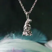 聖誕糸列--小矮人聖誕老公公銀項鍊