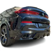 M performance BMW X6 G06 原廠 排氣 Msport 黑色尾飾管組 M50i 改裝【YGAUTO】