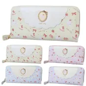 小禮堂 Sanrio 三麗鷗 皮質拉鍊長夾 (草莓鮮奶油蛋糕) Kitty 美樂蒂 酷洛米 大耳狗