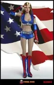 SUPER DUCK 1/6 性感啦啦隊服裝組 美國隊長配色(全新品)~數量有限!要買要快喔!