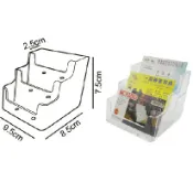 必購佳 【W.I.P】壓克力 三層名片架 TA1068 (20入) 展示架/陳列架/會場展覽/DM目錄架/陳列架/店鋪展示架