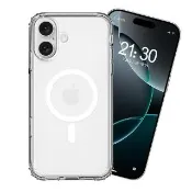 【City Boss】for iPhone 16 5D超越美型透明磁吸殼-附相機電子按鍵