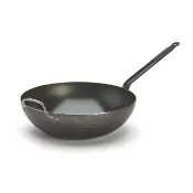 【de Buyer 畢耶】輕礦藍鐵鐵鍋 中華北京炒鍋32cm(附握耳)