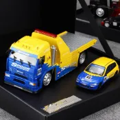 【現貨】SW x SH 1:64 KamaZ 改裝拖車 Spoon EG6 模型車 拖板車
