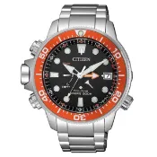 CITIZEN 星辰錶 BN2039-59E PROMASTER 光動能冒險極致潛水腕表 /橘x銀 46.1mm