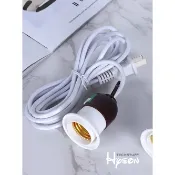 【心晴家居】E27  燈頭延長線 復古 燈座 線材 延長線 帶開關 露營 燈泡座 吊燈線 吊燈座 插座 露營  裝飾