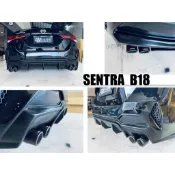 小亞車燈-全新 NISSAN SENTRA B18 - 改 四出 排氣管 中尾段 閥門 遙控閥門 實車
