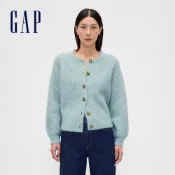 Gap 女裝 圓領針織外套-淡藍色(850271)