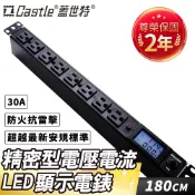 Castle 蓋世特 機櫃用鋁合金防突波電源分配插座延長線30A(機櫃專用插座無附插頭)