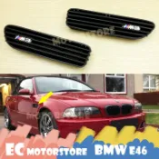 BMW 2001-2006年 E46 M3 霧黑 葉子板專用 側塞 鯊魚鰭 通風孔 鯊魚鰓 側腮