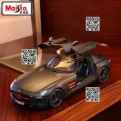 【可開統編發票和報價單】美馳圖1:18 SLS AMG奔馳車模金屬跑車合金汽車模型仿真收藏原廠車
