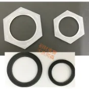 螺帽止水墊片四分六分1寸PP塑膠螺母適用外牙水管接頭 O-ring4分6分調水閥球閥接頭排水穿板1吋O型環油封O環墊圈