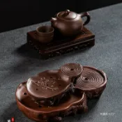 全球選品1館 生活百貨 茶托茶海中式簡約功夫託盤紫砂茶盤家用幹泡臺茶具儲水式輕巧便捷