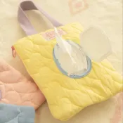 (店+)【MYUMYU 沐慕家居】愛心衍縫設計多巴安色濕紙巾套 廚房客廳收納盒 居家紙巾盒 濕紙巾提袋 紙巾袋 衛生紙收納袋 紙巾袋 濕紙巾袋