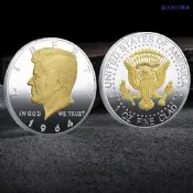 肯尼迪頭像紀念幣 歐美金屬紀念章 美國肯尼迪紀念幣（滿300出貨）