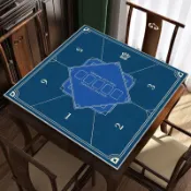 德州撲克桌布 桌墊✨德州撲克桌布棋牌室專用桌面保護墊圓形撲克牌臺布靜音加厚可定制 撲克桌墊 骰寶桌布