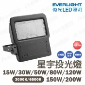 永光照明 🚚〖億光 EVERLIGHT〗 LED 星宇 15W 30W 50W 80W 120W 150W 200W IP65 防水 全電壓 投光燈