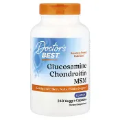 【iHerb】Doctor's Best, 葡萄糖胺軟骨素 MSM，含 OptiMSM®，240 粒素食膠囊