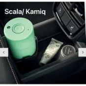 ☆反骨汽車☆ Skoda Kamiq/Scala/Fabia mk4 原廠後座馬鞍置物盒,過橋置物盒