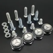 適用於BENZ 賓士全系固封車牌螺絲帽  W213 CLA防盜車牌螺絲C300  AMG W205 W212 車牌架螺絲